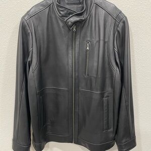Roundtree & Yorke Lambskin Leather Jacket – 2XT – NEW